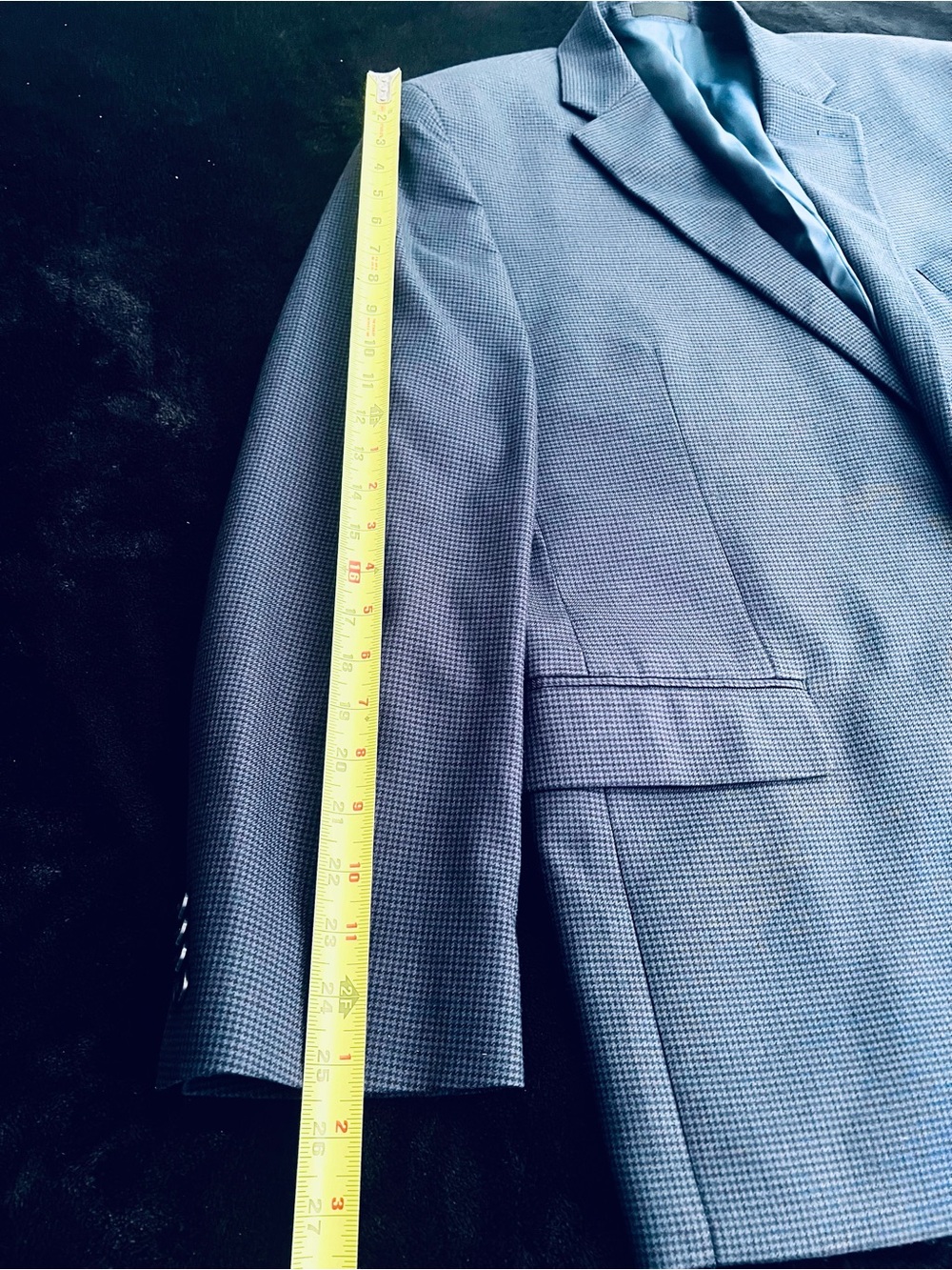 Michael Kors Blue Houndstooth Sport Coat - Picture 5 of 10